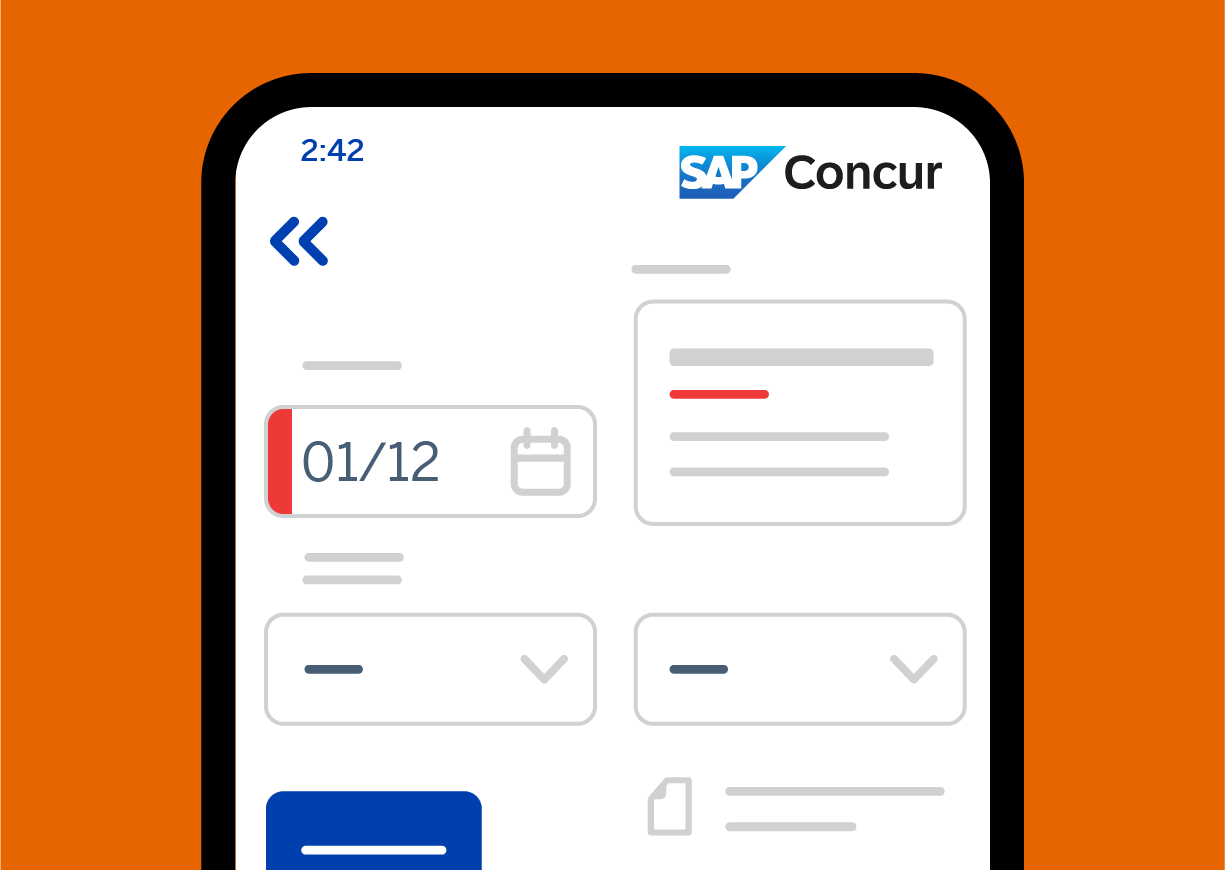 Concur Invoice UI