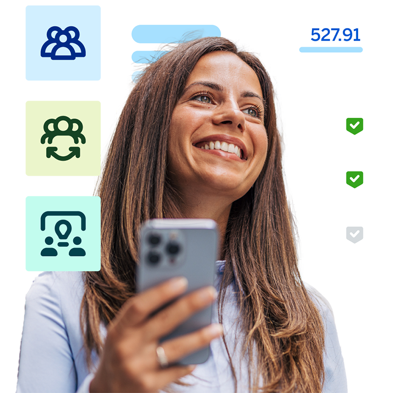 woman with important notifications