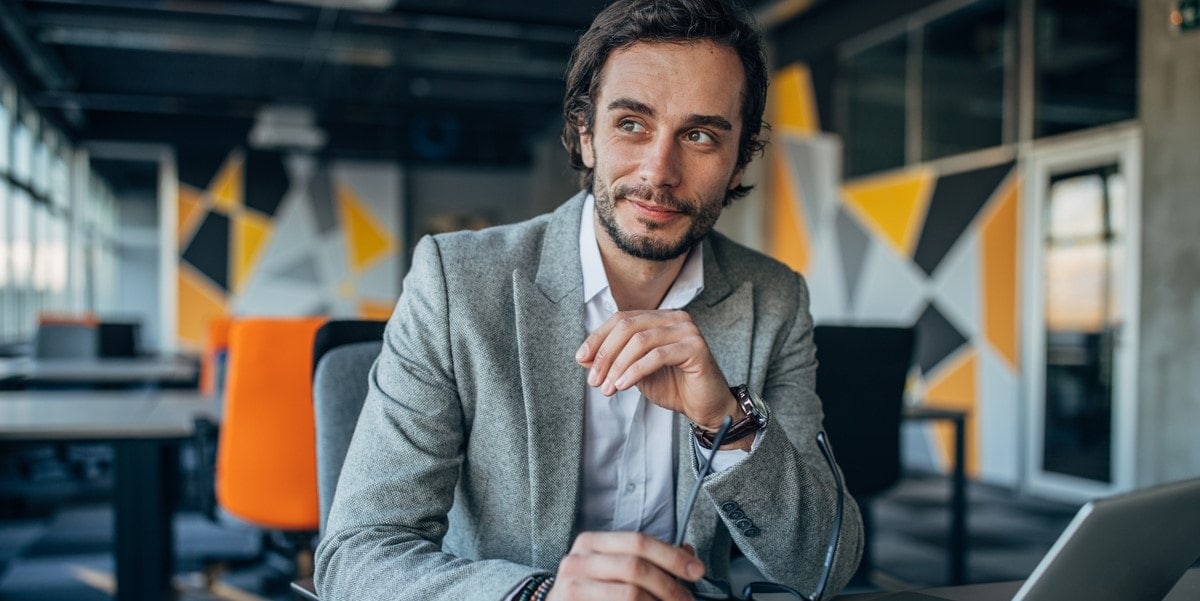 professional man in office