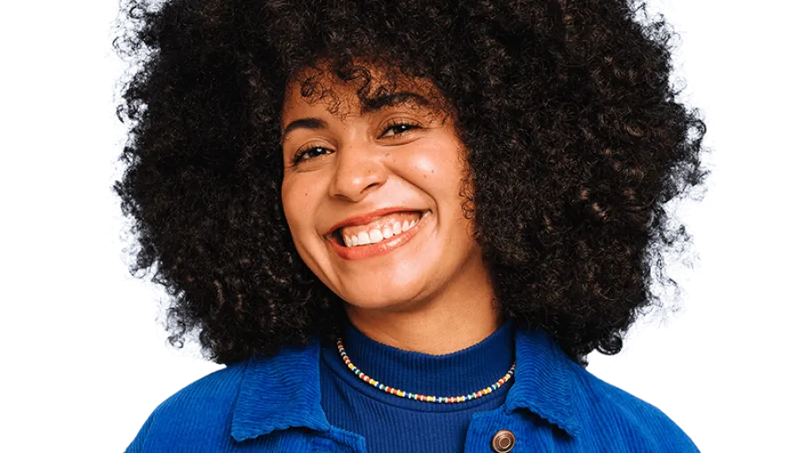 Woman smiling
