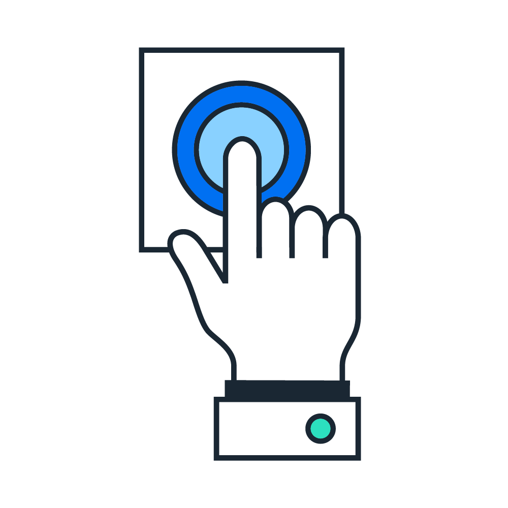 finger clicking button